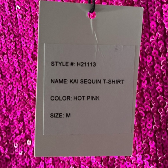 Generation Love Fuchsia Sequin Tee - Picture 11 of 13